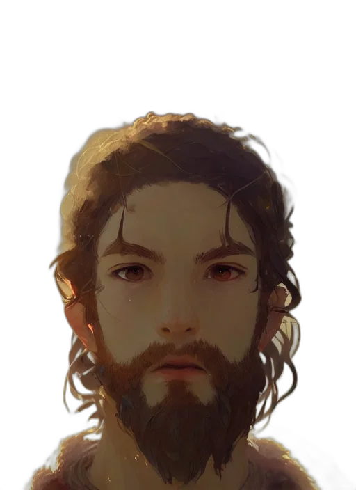face, mask, hair, creature, fantasy art, photorealistic, concept art, pixel art transparent PNG cut-out
