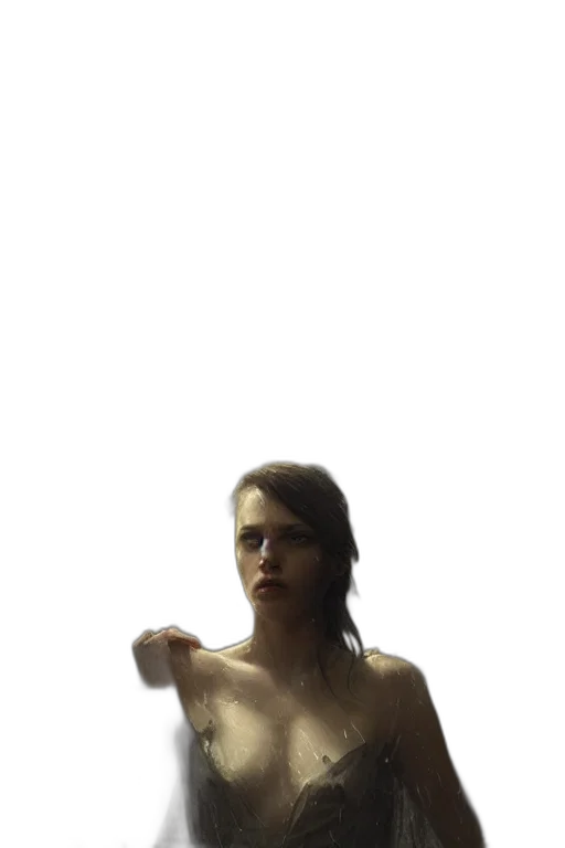 dress, robot, weapon, face transparent PNG cut-out