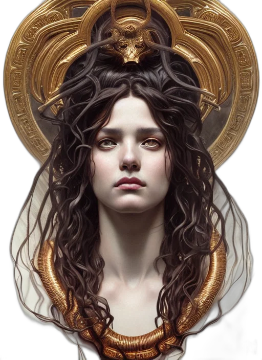 crown, jewelry, face, fantasy art transparent PNG cut-out