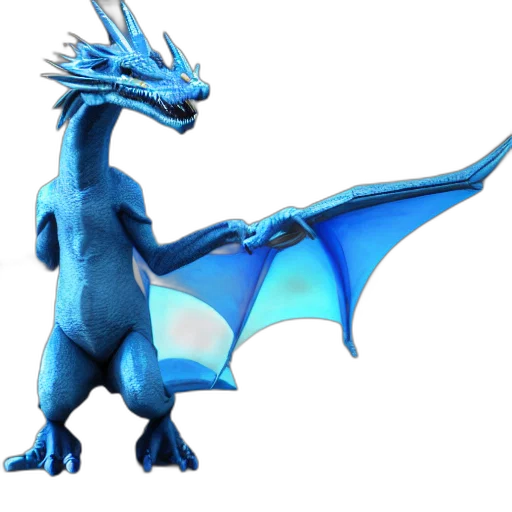 dragon, animal, creature, staff transparent PNG cut-out
