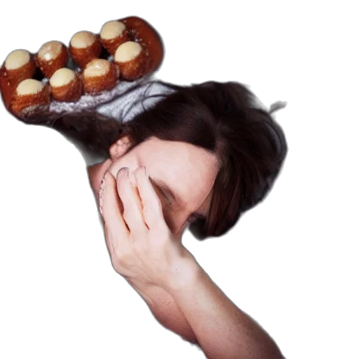 food, hat, crown, face transparent PNG cut-out