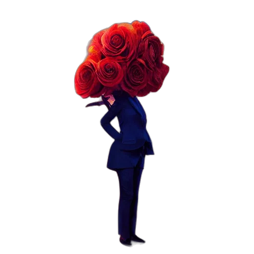 flower, crown, dress, hat, concept art, pixel art, 3d render, cartoon transparent PNG cut-out