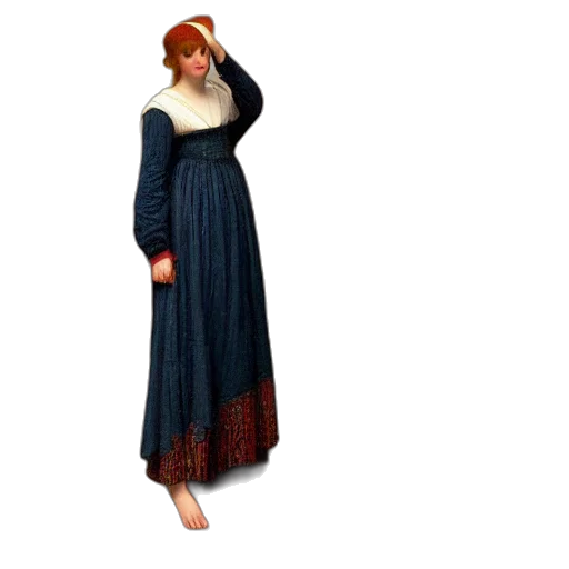 dress, 3d render, concept art, pixel art transparent PNG cut-out
