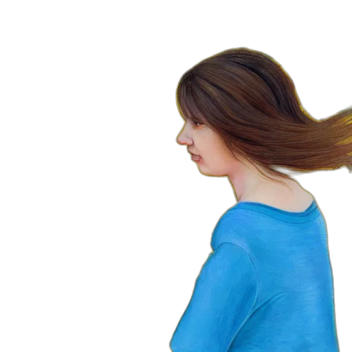 hair, dress, staff, face, photorealistic, 3d render, oil painting, concept art transparent PNG cut-out