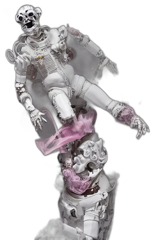 robot, jewelry, weapon, concept art, 3d render, fantasy art, photorealistic, outer space transparent PNG cut-out