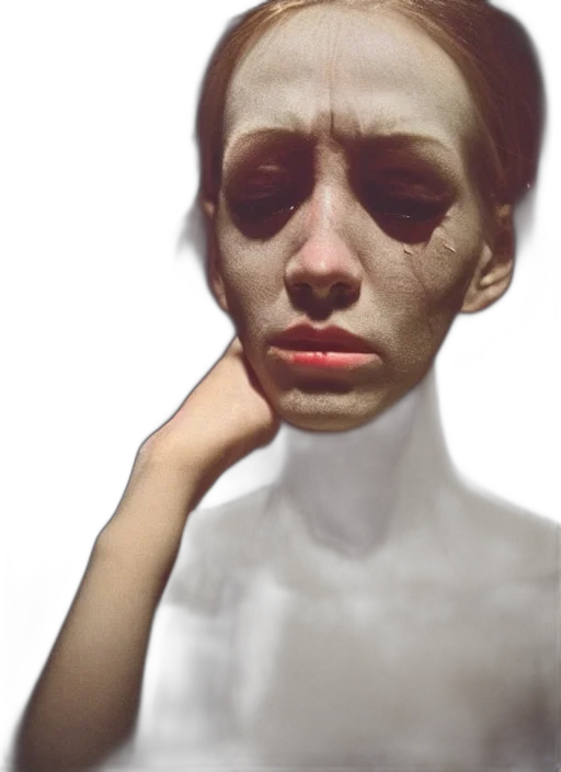 face, mask, robot, creature, photorealistic, 3d render, concept art, oil painting transparent PNG cut-out