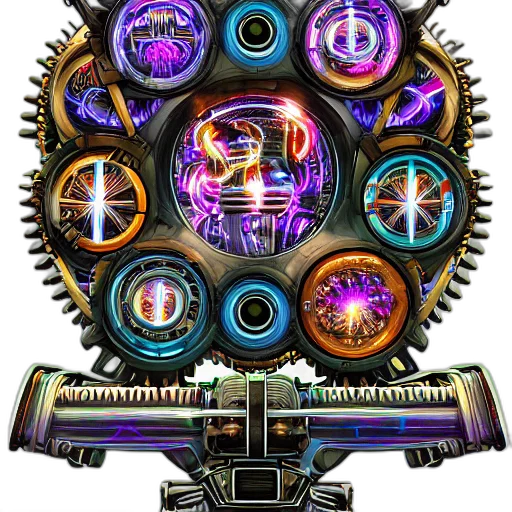 robot, weapon, jewelry, staff, concept art, cyberpunk, fantasy art, 3d render transparent PNG cut-out