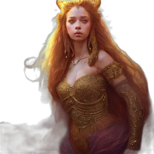dragon, dress, crown, fantasy art transparent PNG cut-out