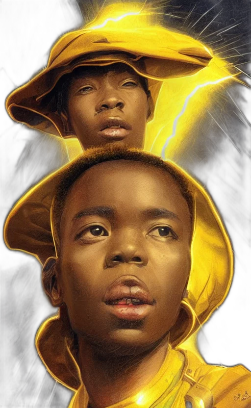 face, hat, photorealistic, comic book art, concept art, fantasy art, fire, golden transparent PNG cut-out