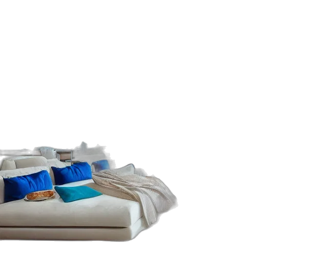 shoes, jacket, furniture, 3d render, vaporwave, blue, pastel, monochrome transparent PNG cut-out