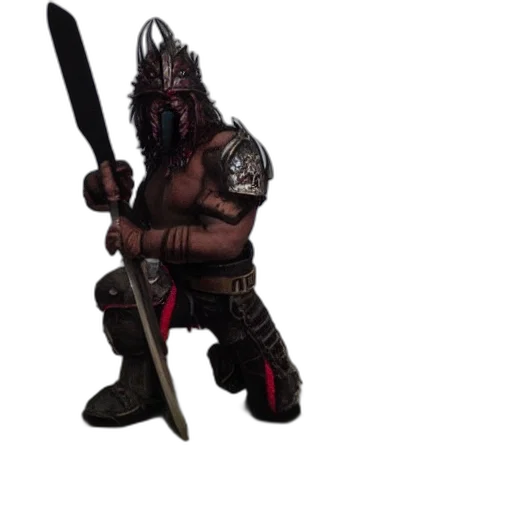 sword, weapon, mask, creature, concept art, 3d render, fantasy art, pixel art transparent PNG cut-out