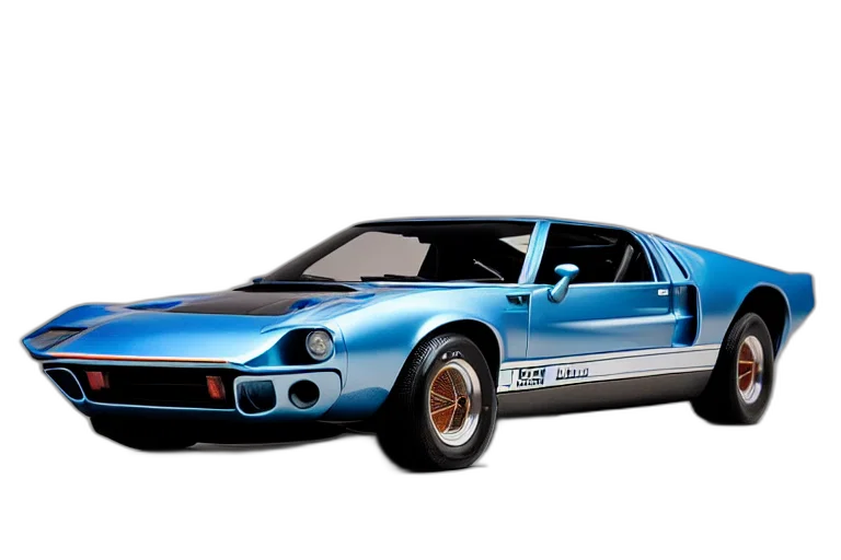 car, 3d render, photorealistic, concept art, designed, john, delorean, stylized transparent PNG cut-out