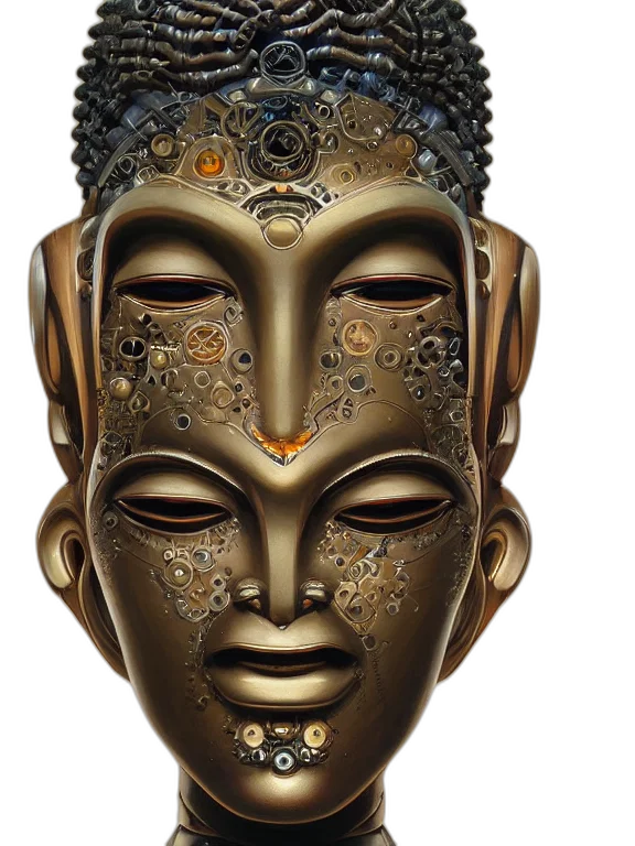 mask, face, crown, jewelry transparent PNG cut-out