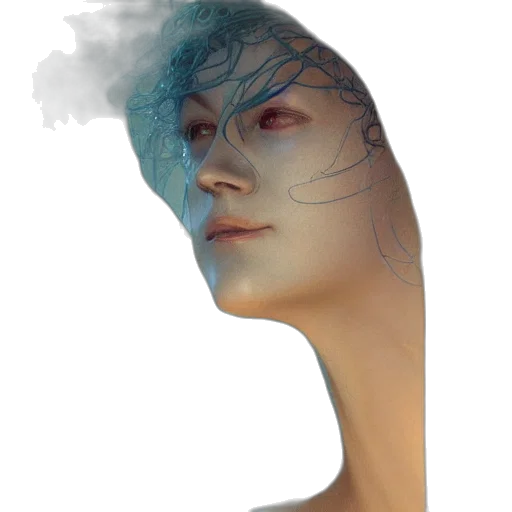 mask, face, hair, creature transparent PNG cut-out