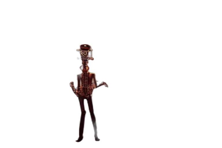 robot, staff, creature, animal, concept art, 3d render, pixel art, fantasy art transparent PNG cut-out