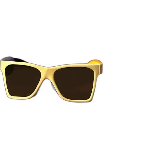 3d render, golden, earth tones, lemon transparent PNG cut-out