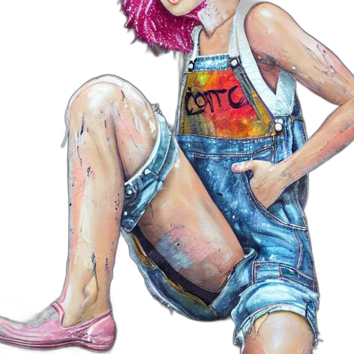 dress, watercolor, concept art, comic book art, photorealistic, pastel, colorful, full transparent PNG cut-out
