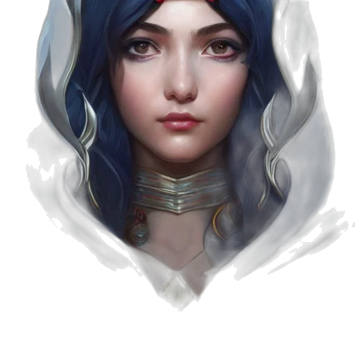 face, crown, mask, jewelry, fantasy art, concept art, photorealistic, watercolor transparent PNG cut-out