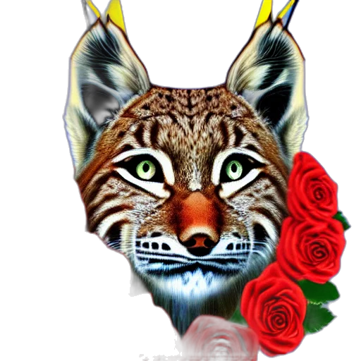 jewelry, animal, crown, mask, fantasy art, photorealistic, pixel art, concept art transparent PNG cut-out