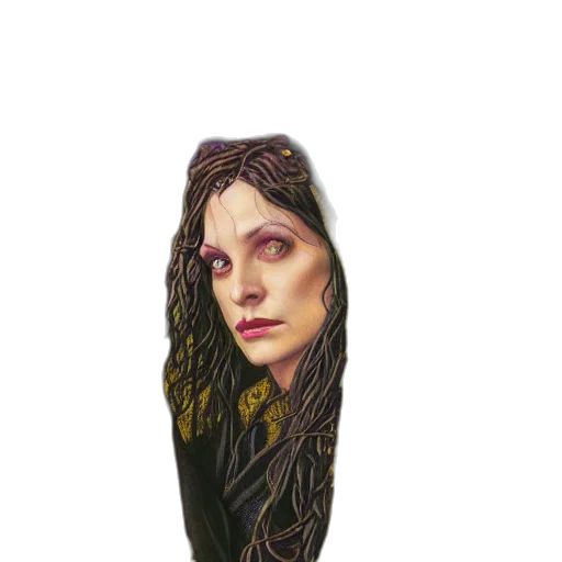 dress, mask, face, creature, fantasy art, concept art, pixel art, photorealistic transparent PNG cut-out