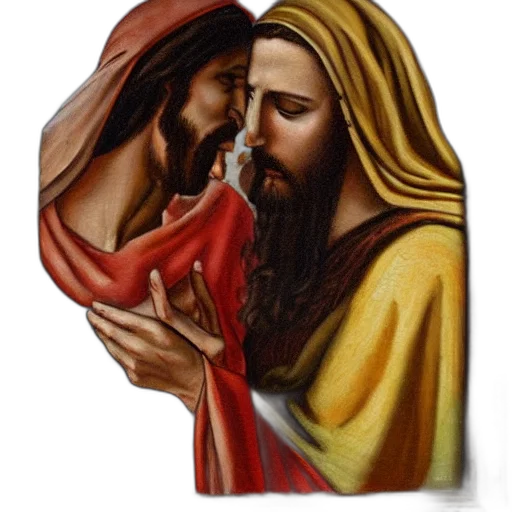 face, jewelry, photorealistic, oil painting, 3d render, oil, panting, jesus transparent PNG cut-out