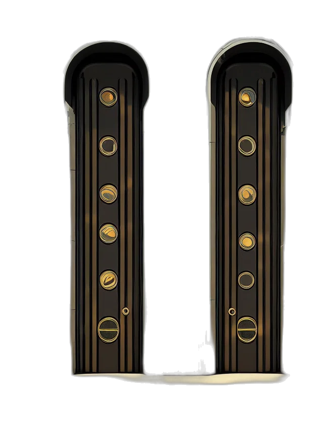 furniture, 3d render, hyperrealistic, sci, double, door, art, deco transparent PNG cut-out