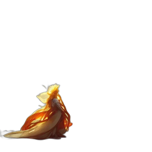 dragon, hair, crown, dress transparent PNG cut-out