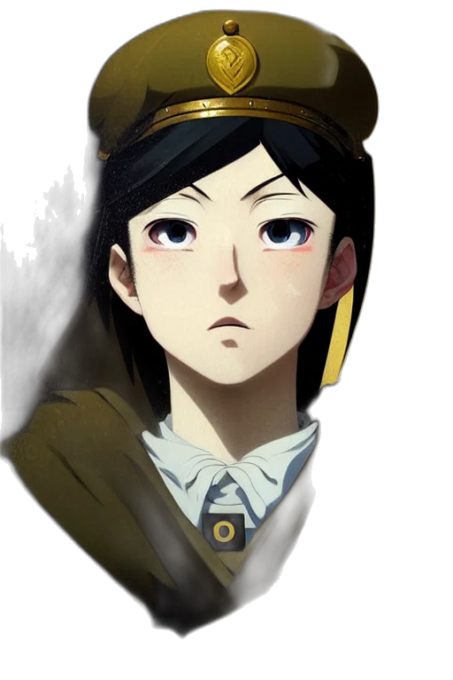 staff, face, hat, crown, anime, concept art, pixel art, cartoon transparent PNG cut-out