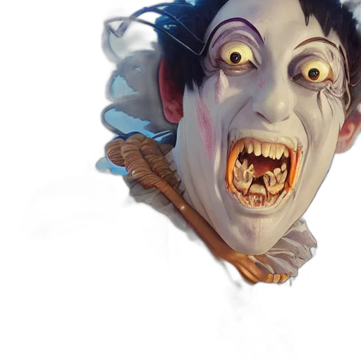 mask, face, creature, staff transparent PNG cut-out