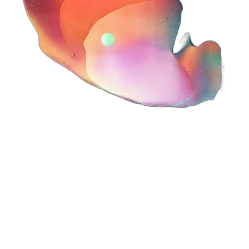 mask, hat, face, shoes, 3d render, vaporwave, watercolor, concept art transparent PNG cut-out