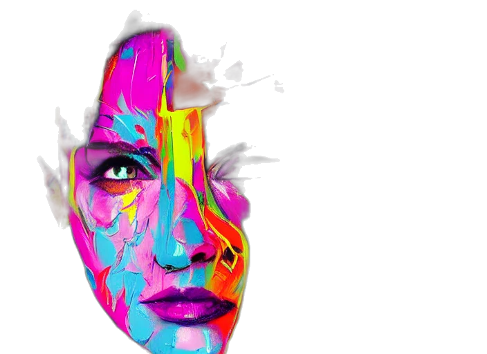 face, mask, photorealistic, 3d render transparent PNG cut-out