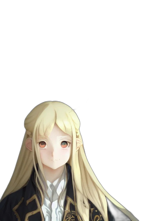 hair, face, staff, crown transparent PNG cut-out