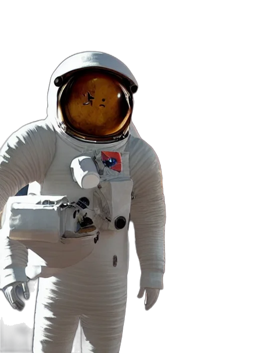 robot, mask, concept art, outer space, landshark, astronaut, suit, shark transparent PNG cut-out