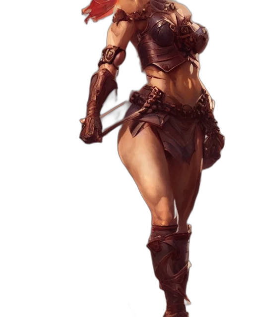 dress, weapon, staff, concept art transparent PNG cut-out