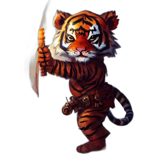 animal, staff, fantasy art, pixel art transparent PNG cut-out
