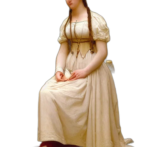 dress, staff, jewelry, crown transparent PNG cut-out