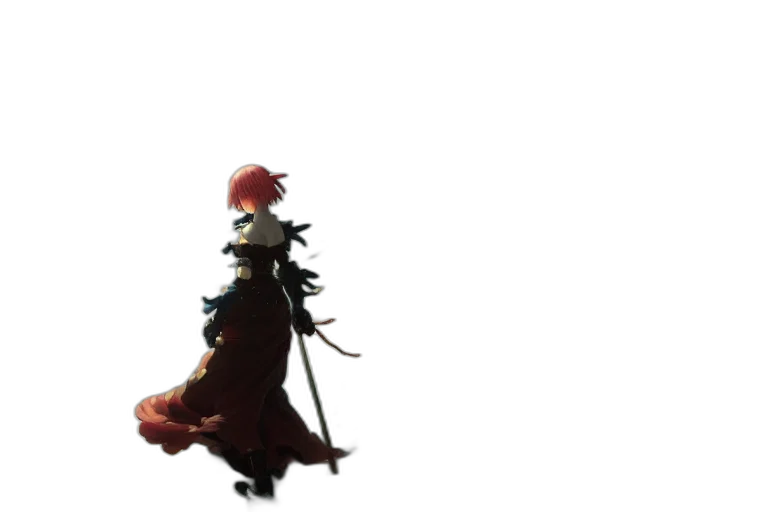 dress, weapon, staff, sword, concept art, pixel art, fantasy art, 3d render transparent PNG cut-out