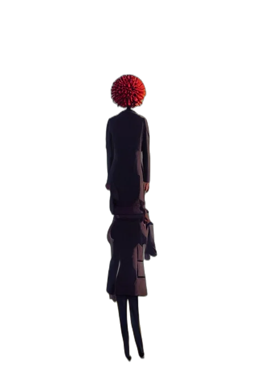 dress, jacket, staff, umbrella, concept art, 3d render, pixel art, photorealistic transparent PNG cut-out