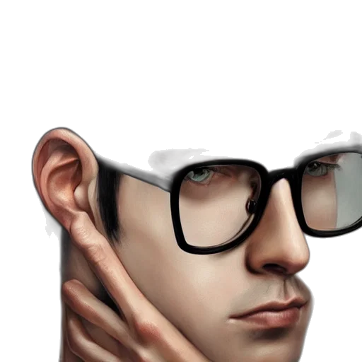 face, hat, mask, photorealistic transparent PNG cut-out