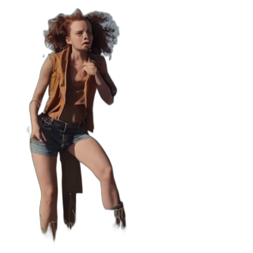 hair, jacket, concept art, 3d render, photorealistic, film, still, american transparent PNG cut-out