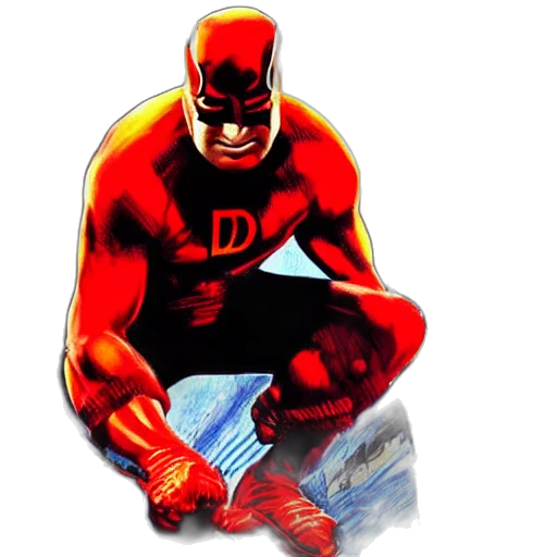 comic book art, concept art, photorealistic, red transparent PNG cut-out