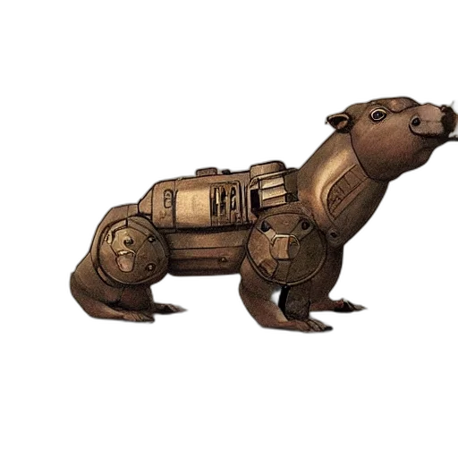 animal, creature, robot, staff transparent PNG cut-out