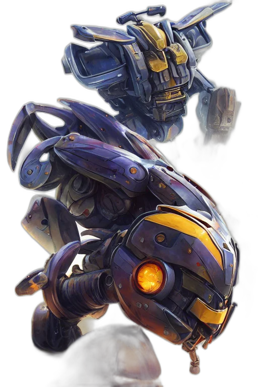 robot, weapon, mask, face transparent PNG cut-out
