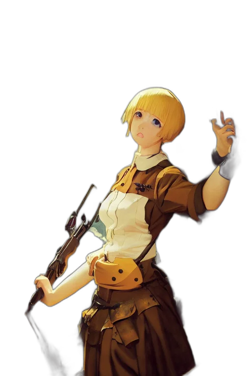staff, weapon, concept art, pixel art, anime, cartoon, earth tones, golden transparent PNG cut-out