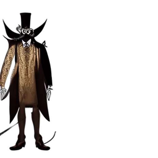 mask, hat, jacket, staff transparent PNG cut-out