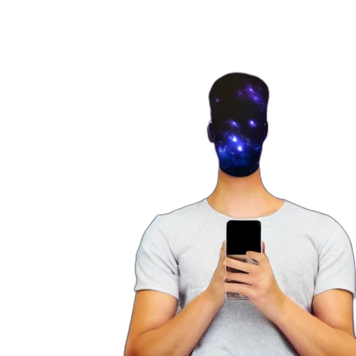 mask, face, robot, creature, concept art, 3d render, vaporwave, cyberpunk transparent PNG cut-out