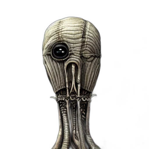 mask, robot, staff, creature transparent PNG cut-out