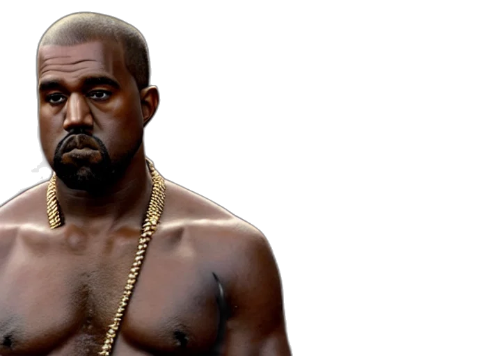 animal, photorealistic, 3d render, concept art, earth tones, film, still, kanye transparent PNG cut-out