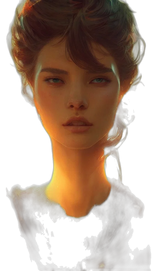 face, robot, crown, hair transparent PNG cut-out
