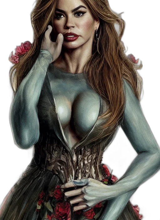 dress, fantasy art, comic book art, photorealistic transparent PNG cut-out